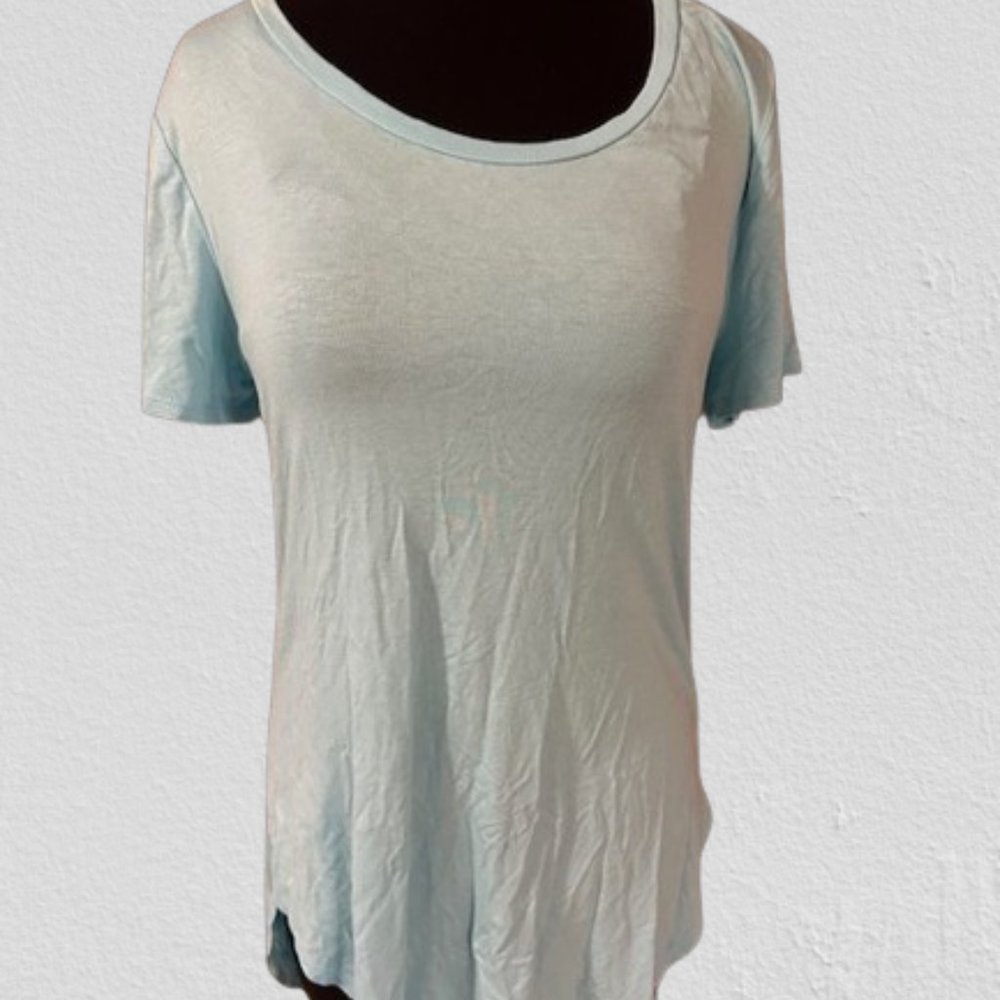 Wasabi & Mint Turquoise Back Cut Out Shirt 4263 NWT Boutique - Picture 4 of 13